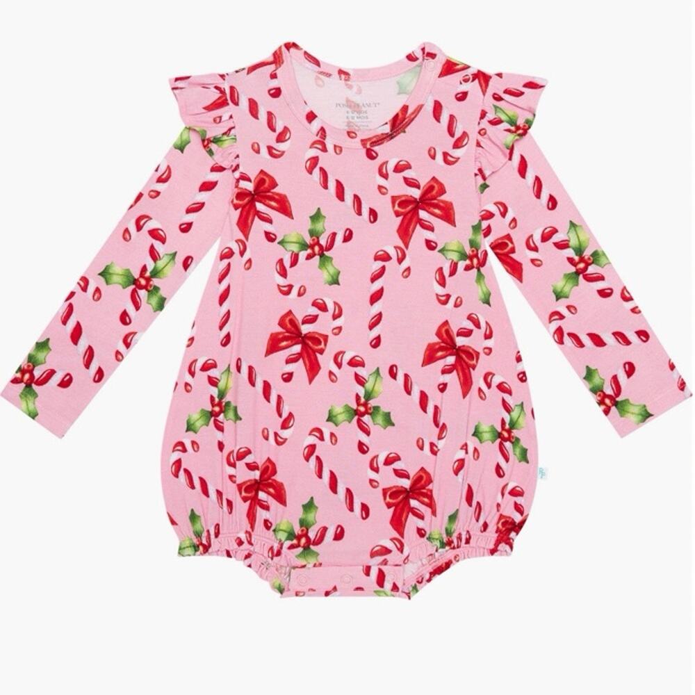 Posh Peanut Helen Bubble Romper 3-6  NWT